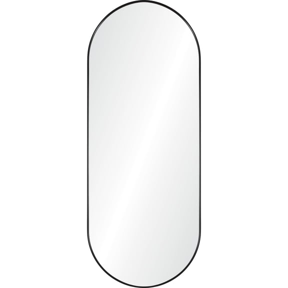 Ren Wil MT2510 Ammar 24" W X 60" H Oval Full Length Mirror - Black