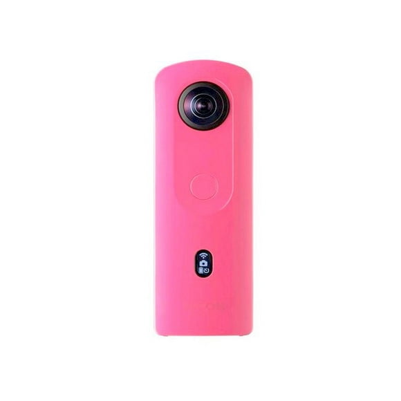 Ricoh Theta SC2 Pink 360 Camera 4K Video with Image stabilization High Image Quality High-Speed Data Transfer Beautiful Portrait Shooting with face Detection Thin & Lightweight for iPhone, Android