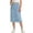 Blue, variant on Denim Skirt Girls Summer High Waisted Casual Midi Jean Skirts with Pockets Clothes for Girls Size 5-15