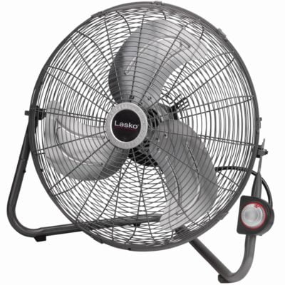 Ventilador de Piso de Alta Velocidad Lasko 20' con Opción de Montaje en Pared y 3 Velocidades 2264QM Negro