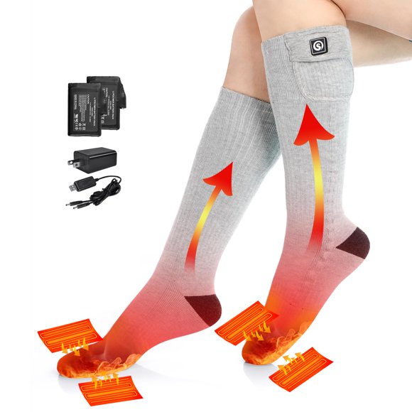Calcetines térmicos SAVIOR HEAT para hombre y mujer, esquí y caza