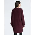 thumbnail image 3 of Time and Tru Women’s and Women’s Plus Super Soft Longline Cardigan Sweater, Lightweight, Size XS-4X, 3 of 5