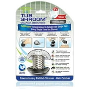 TubShroom Ultra Revolutionary Bath Tub Drain Protector Hair Catcher, Stainless Single Pack