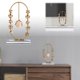 thumbnail image 3 of Colgante moderno de cristal ovalado con diseño de corona floral Minimalista para el hogar y para la sala de estar Espacio de trabajo o entrada, 3 of 7
