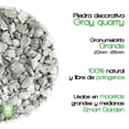 thumbnail image 2 of Piedra Decorativa - Ideal para macetas, Jardines, decoración Smart Garden  Granulometría Grande, Grey Quarry, 2 of 6