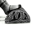 thumbnail image 5 of Leaves Foot Rest, Striped and Surreal Monochrome Leafy Pattern Exotic Plants Modern, Non-Slip Backing Adjustable Ergonomic Memory Foam Leg Support for Office, Charcoal Grey and White, by Ambesonne, 5 of 5