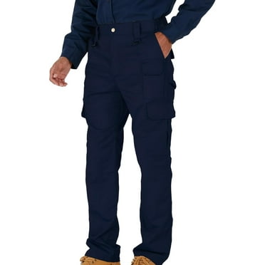 Men's multifunctional work pants with elastic waist and 7 pockets