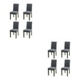 thumbnail image 3 of Wweixi 4pack/lot Stylish Chair Covers For Dining - Transform Dining Room With Ease Durable Cover For Dining Dark Grey 2Set, 3 of 6