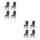 thumbnail image 3 of Fundas para sillas Matsuzay duraderas para el hogar 2Conjunto Gris oscuro, 3 of 6