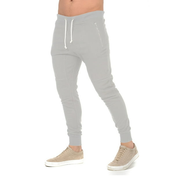 Canis - New Mens Slim Fit Pants Long Trousers Tracksuit Training Skinny Joggers Trousers