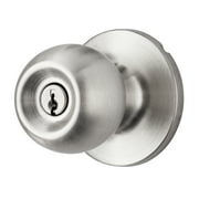 Hyper Tough Keyed Entry Ball Locking Doorknob Stainless Steel Finish