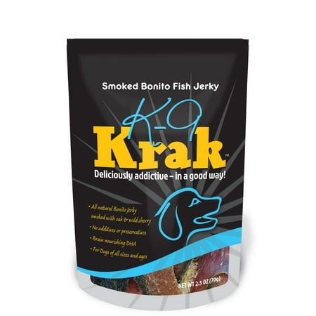 UPC: 0853597006746 | K9 Krak 100% Natural Bonito Fish Dog Food Topper 2.5 Oz.