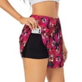 thumbnail image 2 of Haiem Orchids Flowers Women's 2 in 1 Running Shorts - Lightweight Athletic Workout Gym Yoga Breathable Sports Shorts Liner with Phone Pockets-, 2 of 9