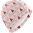 thumbnail image 1 of FYBTO Casquette de Natation Patchwork Pastèque Unisexe Adulte FYBTO Polyester, 1 of 4