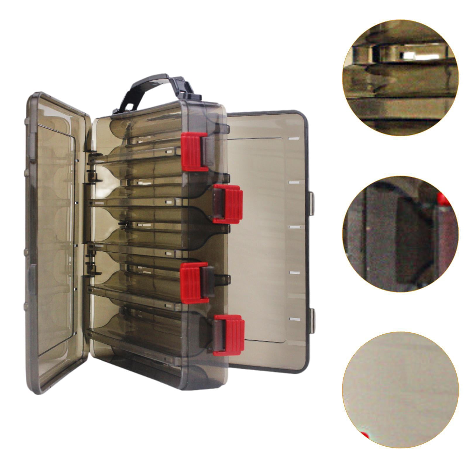 Colaxi Fishing Tackle Box Fishing Accessories Hooks Storage Case Portable Waterproof Container Box 10 Slot