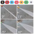 thumbnail image 2 of Lot de 7 Embouts de Buse de Laveuse Haute Pression 1/4 Pouce Embouts de Buse Multiples (0 15 25 40 65 Degrés Rinçage de Savon), 2 of 9
