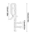 thumbnail image 3 of Blind Clips Clear Plastic Retainer Clips Blind Window Clips Hidden Clips Window Blind Clips for Window BlindsCurtain positioning clip1 curtain positioning clipShiogb, 3 of 9