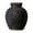 Black 12.7x12.7x15cm, variant on deevoka Rustic Ceramic Vase Wabi Bud Vase Desktop Display Farmhouse Flower Vase Rust 15x15x14cm