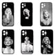 thumbnail image 4 of M-marilyns-carcasa de teléfono m-monroes para Apple iPhone 15 14 Plus 13 12 Mini Pro Max XR + 13Pro 14 + 15 + funda de TPU suave, 4 of 5