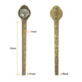 thumbnail image 2 of Metal Bookmark Ruler 10cm Metric ,Vintage Bookmark Light Blue, 2 of 6