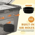 thumbnail image 3 of Raindrops Dark Grey Reptile Terrarium Box with Ventilation Holes and Secure Lid for Pets, 3 of 7