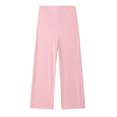 thumbnail image 4 of YUEHUA Women's Maternity Pants Casual Loose Wide Straight Leg Cozy Pant Pregnancy Palazzo Lounge Trousers with Pockets, 4 of 7