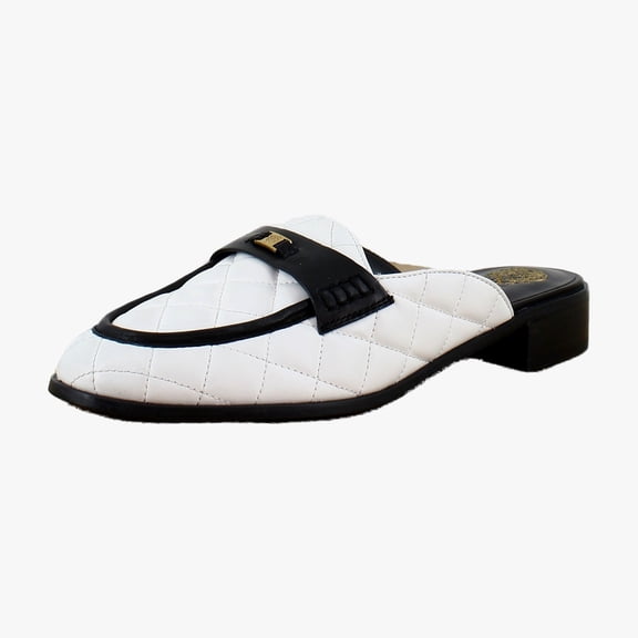 Vince Camuto Cobby Women's Clogs & Mules Bianco Quilted Leather Size 5 M