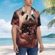 thumbnail image 3 of Fotbe Cute Cloud Panda Camisa Hawaiana para Hombre Unisex – Camisa Casual de Verano con Botones de Manga Corta de Algodón y Lino,X-Large, 3 of 7
