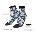 thumbnail image 6 of Pofeuu Flowers Print 30cm Socks, Adult Running Hiking Socks for Youth and Adult, 6 of 7