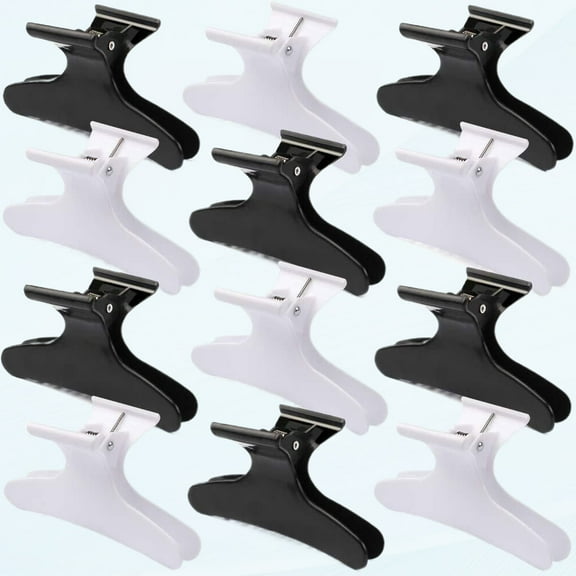 Hair Clips for Styling Parting Black White Butterfly Pro Salon Clips for Cutting, Styling, Cutting, Dyeing Hair Clips Hair Accessories for Women