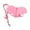 Pink, variant on Bunny Rabbit Harness and Leash Set Adjustable Cute Vest Harness Leash Bunny Harness Lion Bunny Leash Rabbit Leash for Bunny Kitten Puppy Pig and Pet Animal