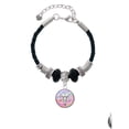 thumbnail image 2 of Delight Jewelry Silvertone Domed Multi Color OTD Middle Sister Celtic Knot Leather Bead Bracelet, 7"+2" Extender, 2 of 4