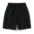thumbnail image 3 of Aofany Mens Outdoors Cargo Shorts Casual Drawstring Solid Sport Shorts Elastic Waist Summer Shorts, 3 of 3