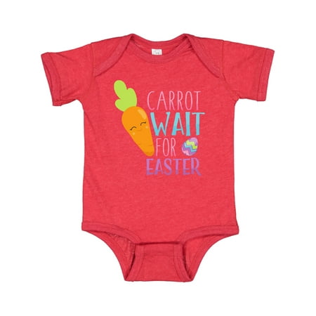 

Inktastic Carrot Wait For Easter Colorful Easter Egg Gift Baby Boy or Baby Girl Bodysuit