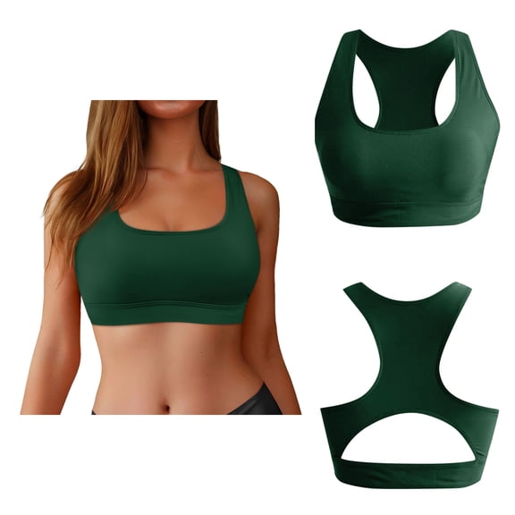 Bikini Tops for Women Padded High Neck Sports Bra Racerback Women's Swim Tops Swim Wear for Women