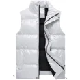 thumbnail image 5 of Nueva chaqueta sin mangas para hombre, chaleco de moda, chaquetas acolchadas de algodón con bolsillos cálidos para invierno, chaleco blanco y negro para hombre 5Xl, 5 of 5