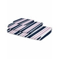 thumbnail image 2 of Navy Blue Pink Striped Towel Set of 3, Soft Microfiber Bath Towels, Hand Towel, Washcloths, Modern Minimalist Ombre Lines Quick-Dry Absorbent Towels for Bathroom Kitchen Hotel Beach Gym Spa, 2 of 7