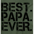 thumbnail image 2 of Best Papa Ever Worlds Greatest Father Men's Big & Tall Crewneck Graphic Tee Brisco Brands 2X, 2 of 5