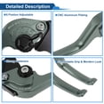 thumbnail image 4 of Palancas de freno y embrague cortas ajustables Unique Bargains para Honda Monkey 125 2019-2024, palanca de freno de manillar de motocicleta de aleación de aluminio tono de titanio sólido 1 par, 4 of 7
