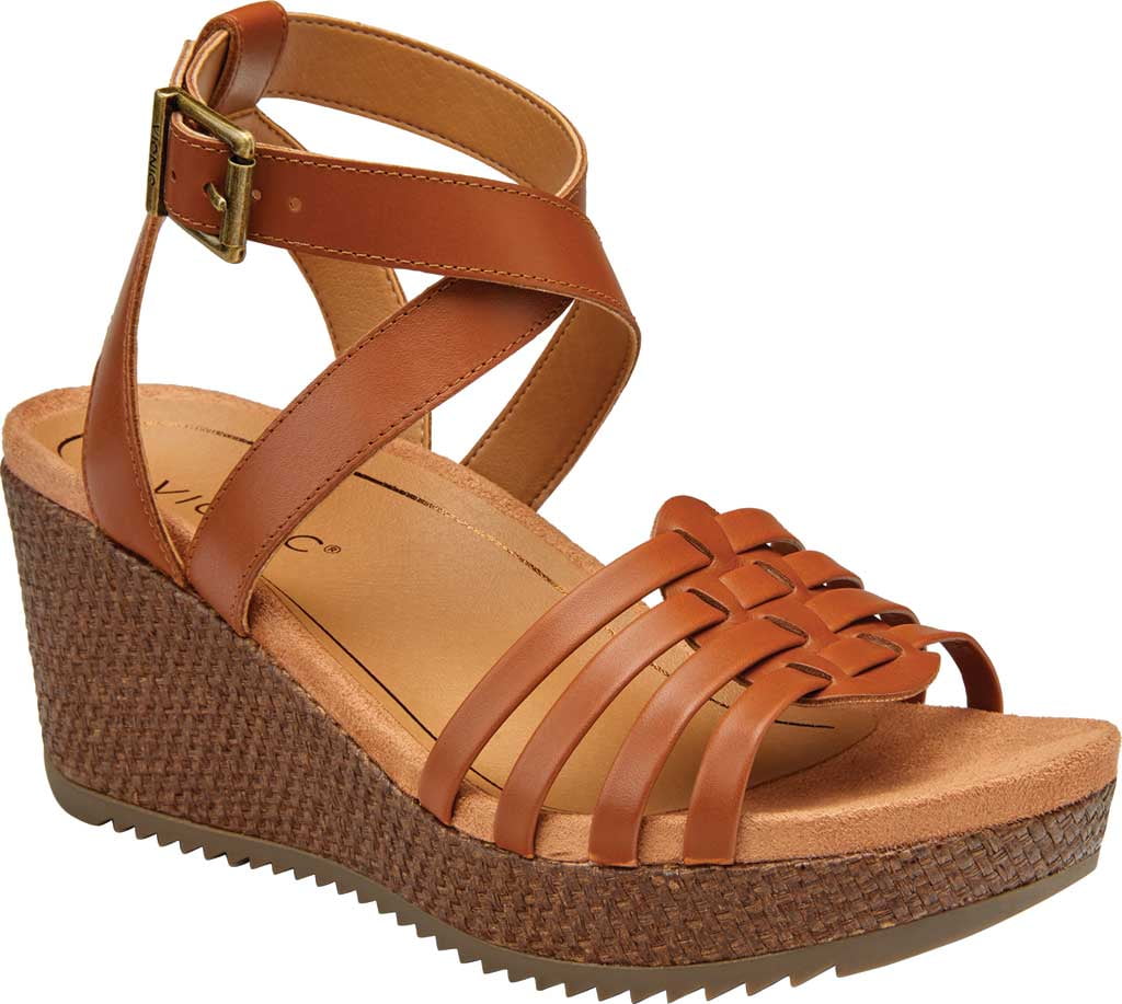 vionic clarisa raffia espadrille wedge