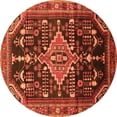 thumbnail image 1 of Ahgly Company Indoor Round Persian Orange Traditional Area Rugs, 5' Round, 1 of 1