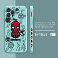 thumbnail image 3 of Case For iPhone 14 13 12 11 Pro XS Max Mini X XR 7 8 6 6S Plus Colour Simple Liquid Silicone Case Marvel's Spider-Man Deadpool, 3 of 5