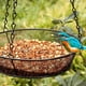 thumbnail image 4 of Comedero colgante para pájaros, bandeja redonda, plataforma de malla metálica, comedero para semillas para decoración de jardín al aire libre, 4 of 6