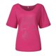 thumbnail image 4 of De Camiseta holgada de manga corta con cuello redondo y estampado informal a la moda para mujer, 4 of 8