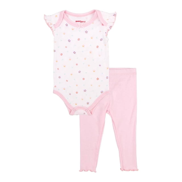 Set Baby Creysi One for You Beba Set Pañalero con Leggins Talla 12 Meses Rosa