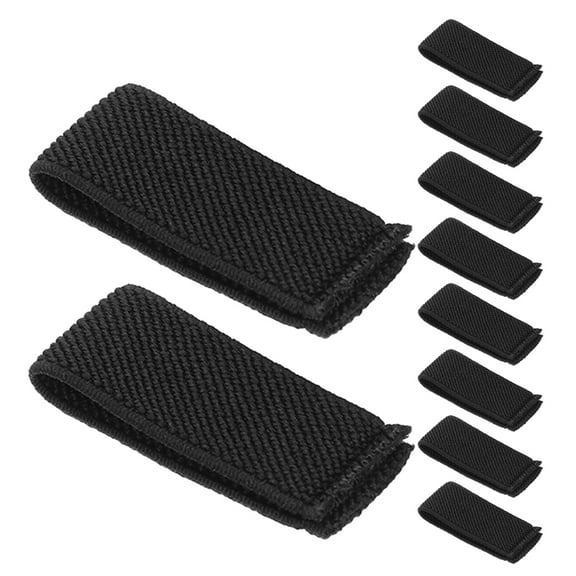 Worgeous 10 Pcs Belt Accessories for Men Elastic Belt Loop Man 4.00X2.00X0.50CM Black