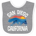 thumbnail image 3 of Inktastic San Diego California Bear Sunset Boys or Girls Baby Bib, 3 of 4