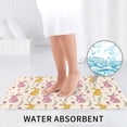 thumbnail image 6 of Bathroom Rugs Sets 3 Piece - Sassy Funny Rabbit Flower Absorbent Non Slip Bath Mats, U-Shape Toilet Lid Cover, Contour Mat, Soft Washable Shower Mats Bath Rug Mat for Bathroom Tub Toilet, 6 of 7