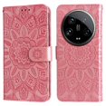 thumbnail image 2 of Funda tipo cartera GANGXUN para Xiaomi 14 Ultra , diseño girasol, cuero PU, soporte, cierre magnético, tarjetero, 2 of 5