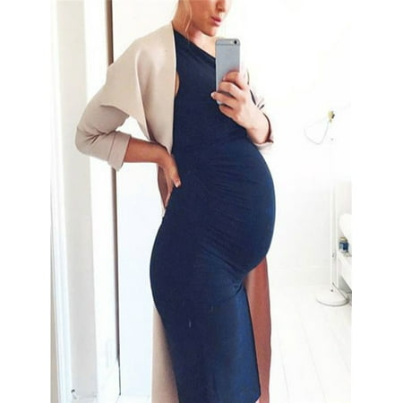 Fashion Womens Pregnants O-Neck Sleeveless Nursing Maternity Solid Vest